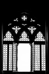 Medieval window silhouette