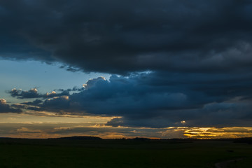 Wall Mural - clouds during sunset 