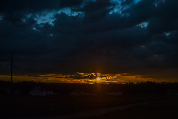 Wall Mural - clouds during sunset 