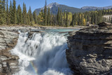 Fototapeta Most - Rainbow at Athabasca Falls, Jasper National Park, Canada.