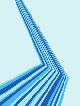 Blue Angled Stripes Vector Background