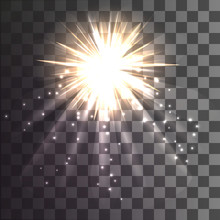 Christmas Star On A Transparent Background