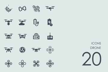 Sticker - Set of drone icons