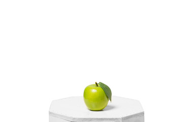 Green apples Isolated on a white background