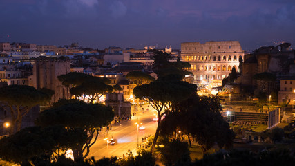 Wall Mural - View of Rome from the Vittoriano