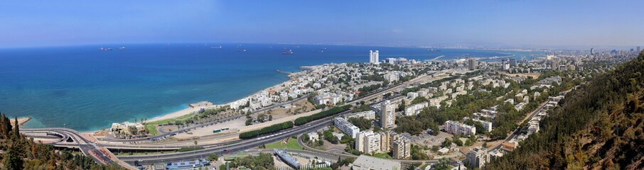 Panoramic view of Haifa, Israel