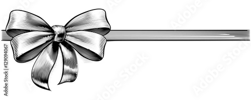 Ribbon Gift Bow Vintage Eng...