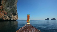 Long Tail Boat In Thailand 