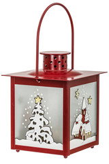 Decorative lantern in the style of the Christmas holidays, isola