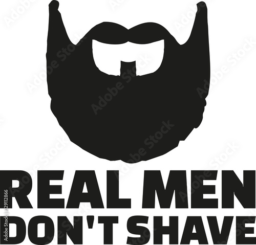 Fotografie, Obraz Real man don't shave statement with fullbeard