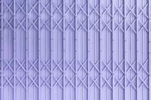 Old Purple Steel Door Texture Pattern Or Steel Door Background With Rusty Metal, Grunge Retro Vintage Of Steel Door For Design