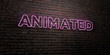 ANIMATED -Realistic Neon Sign on Brick Wall background - 3D rendered royalty free stock image. Can be used for online banner ads and direct mailers..