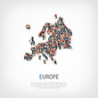 people map country Europe vector