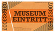 Museum Eintritt Eintrittskarte Ticketshop Webshop old Style classic vintage