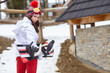 © ZoomTeam - winter, leisure, sport and people concept - happy young woman in