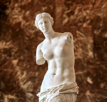 Aphrodite Of Milos Also Known As Venus De Milo, A Famous Ancient Greek Statue