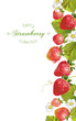 Strawberry vertical banner