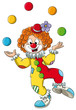 Vektor Illustration eines lustigen Clowns