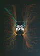 Abstract big data illustration. Information streams