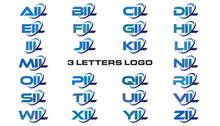 3 Letters Modern Generic Swoosh Logo AIL, BIL, CIL, DIL, EIL, FIL, GIL, HIL, IIL, JIL, KIL, LIL, MIL, NIL, OIL, PIL, QIL, RIL, SIL,TIL, UIL, VIL, WIL, XIL, YIL, ZIL