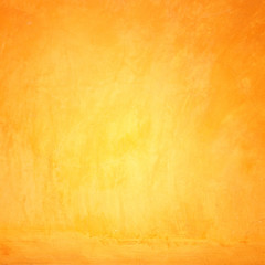 Yellow grunge wall for texture background