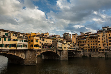 sunset view of Ponte Vecchio