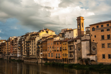 sunset view of Ponte Vecchio