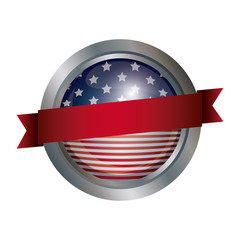 Usa button icon. United nation us country and american states heme. Isolated design. Vector illustration