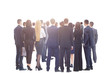 © ASDF - Large group of business people. Over white background