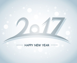 Wall Mural - Happy new year 2017 Text Design vector