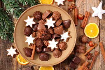 Wall Mural - christmas chocolates