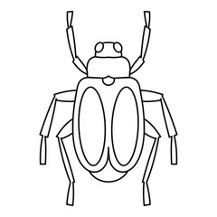 Canvas Print - Beetle bug icon. Outline illustration of beetle bug vector icon for web