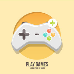 Wall Mural - game controller flat icon