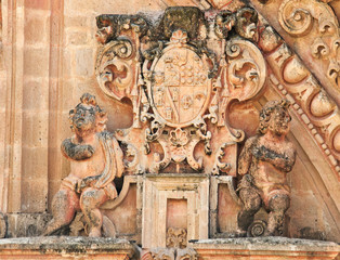 Wall Mural - Detail of Santa Prisca church in Taxco, Mexico