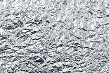 Aluminum Foil Crumpled Background