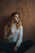 © burdun - Teen girl excessively sitting at the phone at home. he is a victim of online bullying Stalker social networks