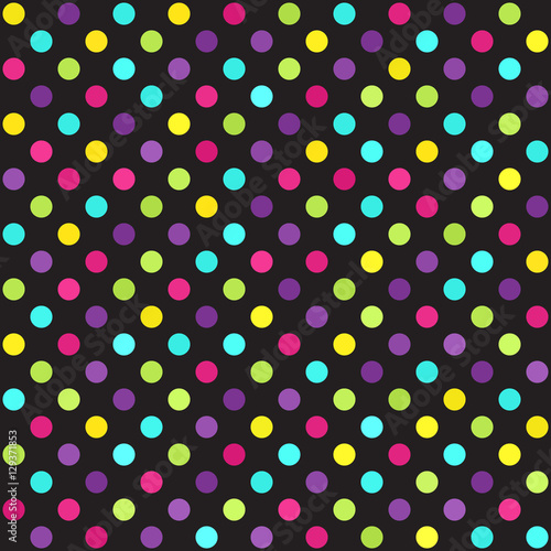Stoffe zum Nähen Polka dot wzór. Wektor dot bezszwowe tło