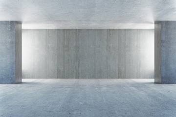 Empty concrete interior