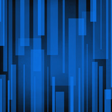 Transparent Blue Lines On Black Background, Layered Boxes Or Rectangle Shapes In Vertical Stripes Of Blue, Artsy Black And Blue Background Design