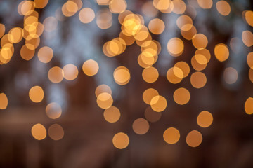 Wall Mural - Christmas bokeh light abstract holiday background