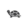 Turtle icon vector, filled flat sign, solid pictogram isolated on white. Symbol, logo illustration