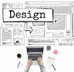 Wall Mural - design create creative imagination ideas concept