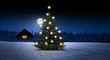 canvas print picture - Weihnachtsbaum mit Kerzen