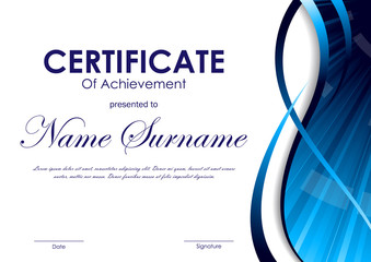 Poster - Certificate of achievement template