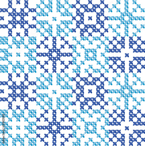 cross stitch vector ornamen...