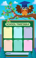 Poster - Weekly school timetable subject 5