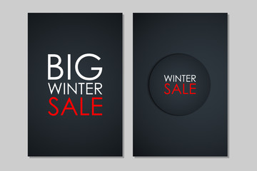 Wall Mural - Winter Sale banners. Special offer. Banners for business, promotion and advertising. Vector illustration.