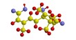 Molecular structure of Abscisic acid, 3D rendering
