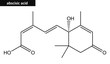 Molecular structure of Abscisic acid