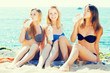 © JackF - Girls drinking water on beach